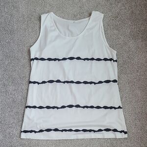 Stylish White and Black Women's Top